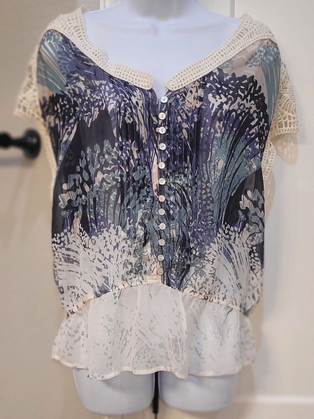 Nurture Sheer blouse Beautiful!